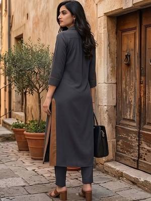 Women Regular Kurta with Trousers 2