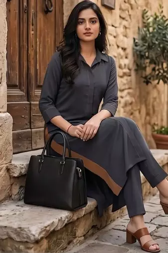 Women Regular Kurta with Trousers