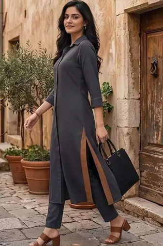 Women Regular Kurta with Trousers