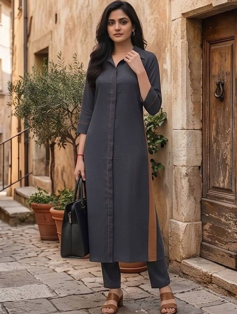 Women Regular Kurta with Trousers