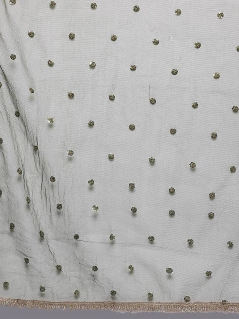 Women Ethnic Motifs Sequinned Kurta with Trousers & With Dupatta