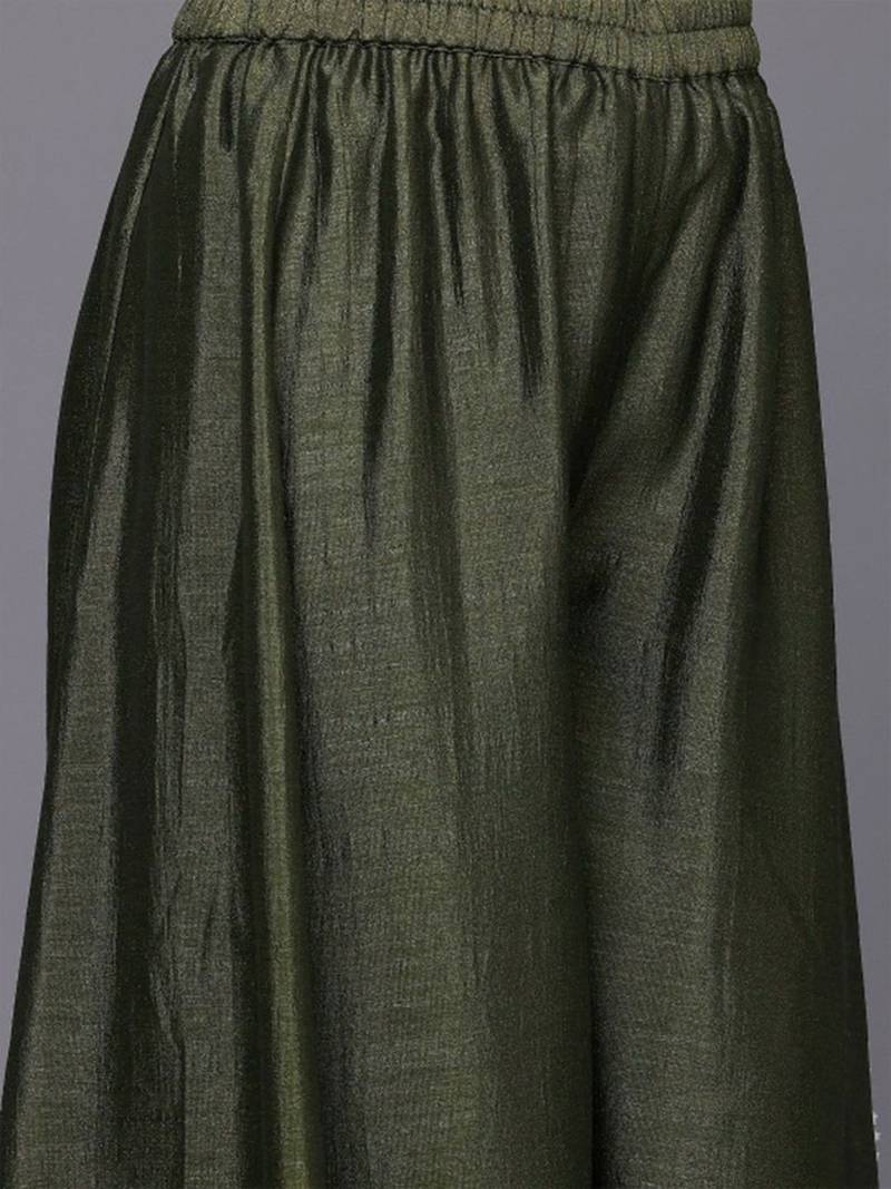 Women Ethnic Motifs Sequinned Kurta with Trousers & With Dupatta