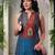 Women Ethnic Motifs Printed Regular Chanderi Silk Kurta with Trousers
