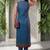 Women Ethnic Motifs Printed Regular Chanderi Silk Kurta with Trousers