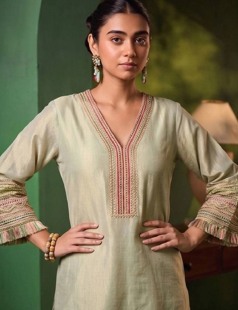 Women Ethnic Motifs Embroidered Regular Thread Work Kurta with Palazzos & With Dupatta