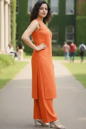Women Floral Regular Pure Cotton Kurta with Palazzos & With Dupatta