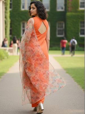 Women Floral Regular Pure Cotton Kurta with Palazzos & With Dupatta 6
