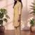 Women Ethnic Motifs Striped thread work tassel detailing Kurta with Trousers