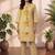 Women Ethnic Motifs Striped thread work tassel detailing Kurta with Trousers