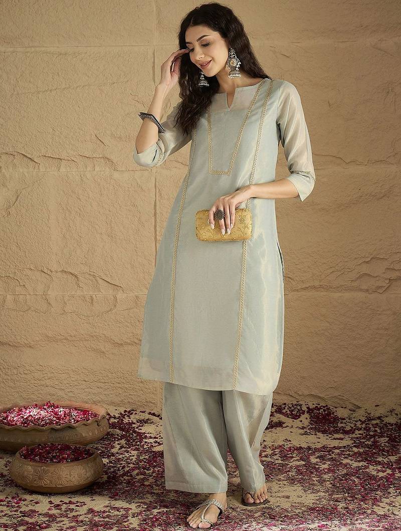 Women Regular Kurta with Palazzos