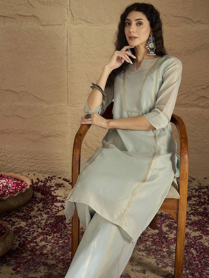 Women Regular Kurta with Palazzos