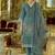 Floral Embroidered V-Neck Thread Work  Cotton Kurta With Trousers And Dupatta