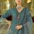Floral Embroidered V-Neck Thread Work  Cotton Kurta With Trousers And Dupatta