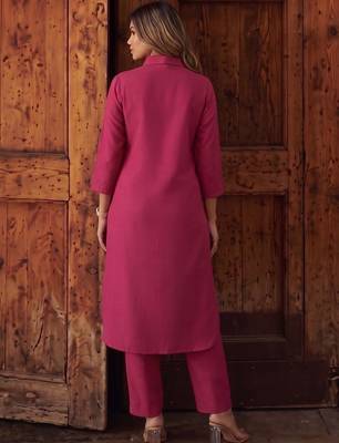 Women Ethnic Motifs Regular Thread Work Kurta with Trousers 3