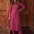 Women Ethnic Motifs Regular Thread Work Kurta with Trousers