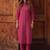 Women Ethnic Motifs Regular Thread Work Kurta with Trousers