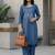 Women Embroidered Regular Thread Work Kurta with Trousers