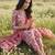 Women Floral Printed Regular Kurta with Trousers & With Dupatta