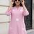 Women Floral Embroidered Regular Thread Work Kurta with Palazzos