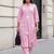 Women Floral Embroidered Regular Thread Work Kurta with Palazzos