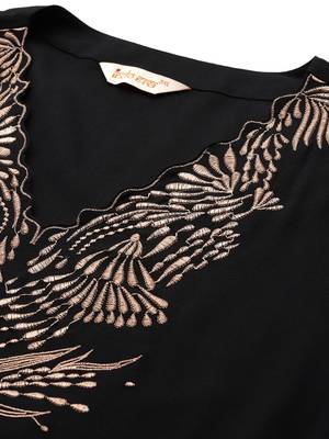 Plus Size Embroidered Regular Kurta with Palazzos 2
