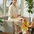 Cotton Printed A Line Kurta With Trouser