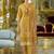 Floral Embroidered V-Neck Thread Work  Cotton Kurta With Trousers And Dupatta