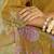 Floral Embroidered V-Neck Thread Work  Cotton Kurta With Trousers And Dupatta