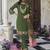 Floral Embroidered Thread Work  Cotton Straight Kurta With Trouser And Dupatta