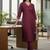 Women Ethnic Motifs Embroidered Regular Thread Work Kurta with Trousers