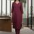 Women Ethnic Motifs Embroidered Regular Thread Work Kurta with Trousers