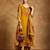 Women Floral Yoke Design Regular Thread Work Kurta with Trousers & With Dupatta