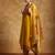 Women Floral Yoke Design Regular Thread Work Kurta with Trousers & With Dupatta