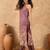 Women Spaghetti Strap Floral Kurta with Trousers