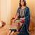 Ethnic Motifs Printed Sequnnied Chanderi Silk Kurta With Trousers And Dupatta