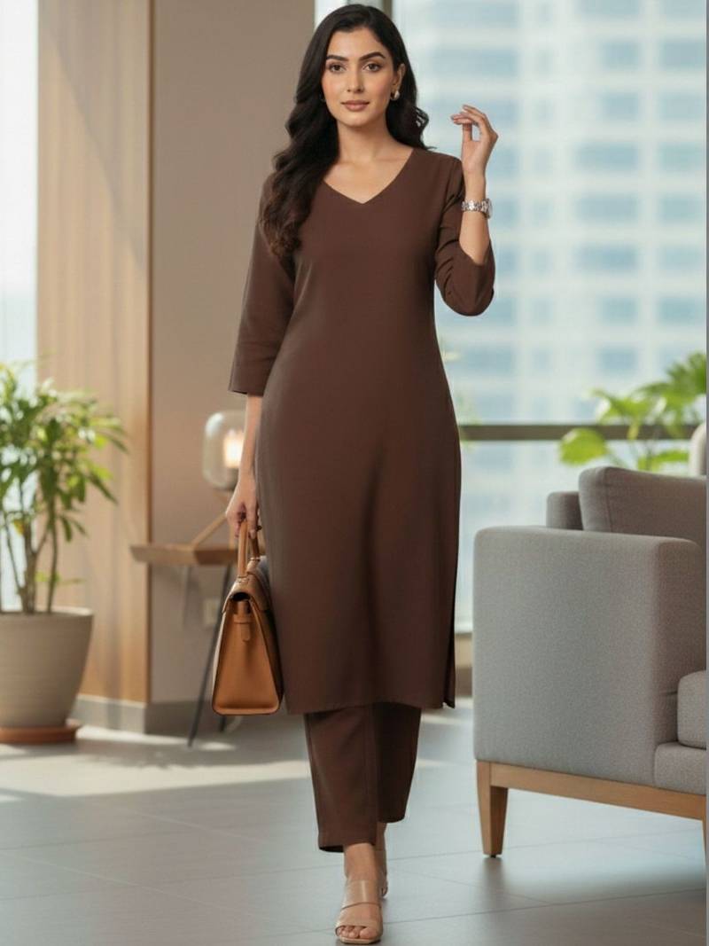 Women Ethnic Motifs Regular Kurta with Trousers & With Dupatta