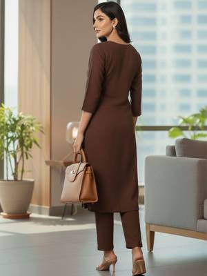 Women Ethnic Motifs Regular Kurta with Trousers & With Dupatta 5