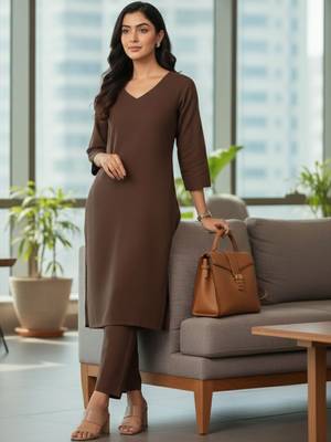 Women Ethnic Motifs Regular Kurta with Trousers & With Dupatta 6
