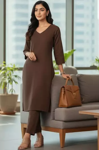 Women Ethnic Motifs Regular Kurta with Trousers & With Dupatta