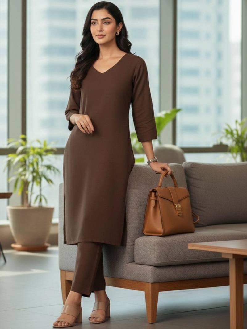 Women Ethnic Motifs Regular Kurta with Trousers & With Dupatta