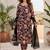 Women Floral Printed Regular Thread Work Pure Cotton Kurta with Trousers & With Dupatta
