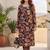 Women Floral Printed Regular Thread Work Pure Cotton Kurta with Trousers & With Dupatta