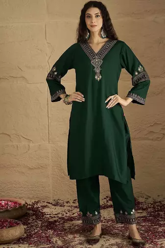 Women Ethnic Motifs Printed Kurta with Trousers & Dupatta