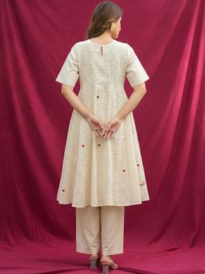 Women Ethnic Motifs Printed Regular Pure Cotton Kurta with Trousers 3