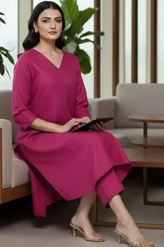 Women Regular Kurta with Trousers