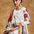 Women Embroidered Regular Thread Work Pure Cotton Kurta with Trousers & Dupatta