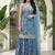 Women Floral Printed Regular Sequinned Kurta with Sharara & With Dupatta