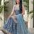 Women Floral Printed Regular Sequinned Kurta with Sharara & With Dupatta