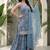 Women Floral Printed Regular Sequinned Kurta with Sharara & With Dupatta