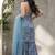 Women Floral Printed Regular Sequinned Kurta with Sharara & With Dupatta